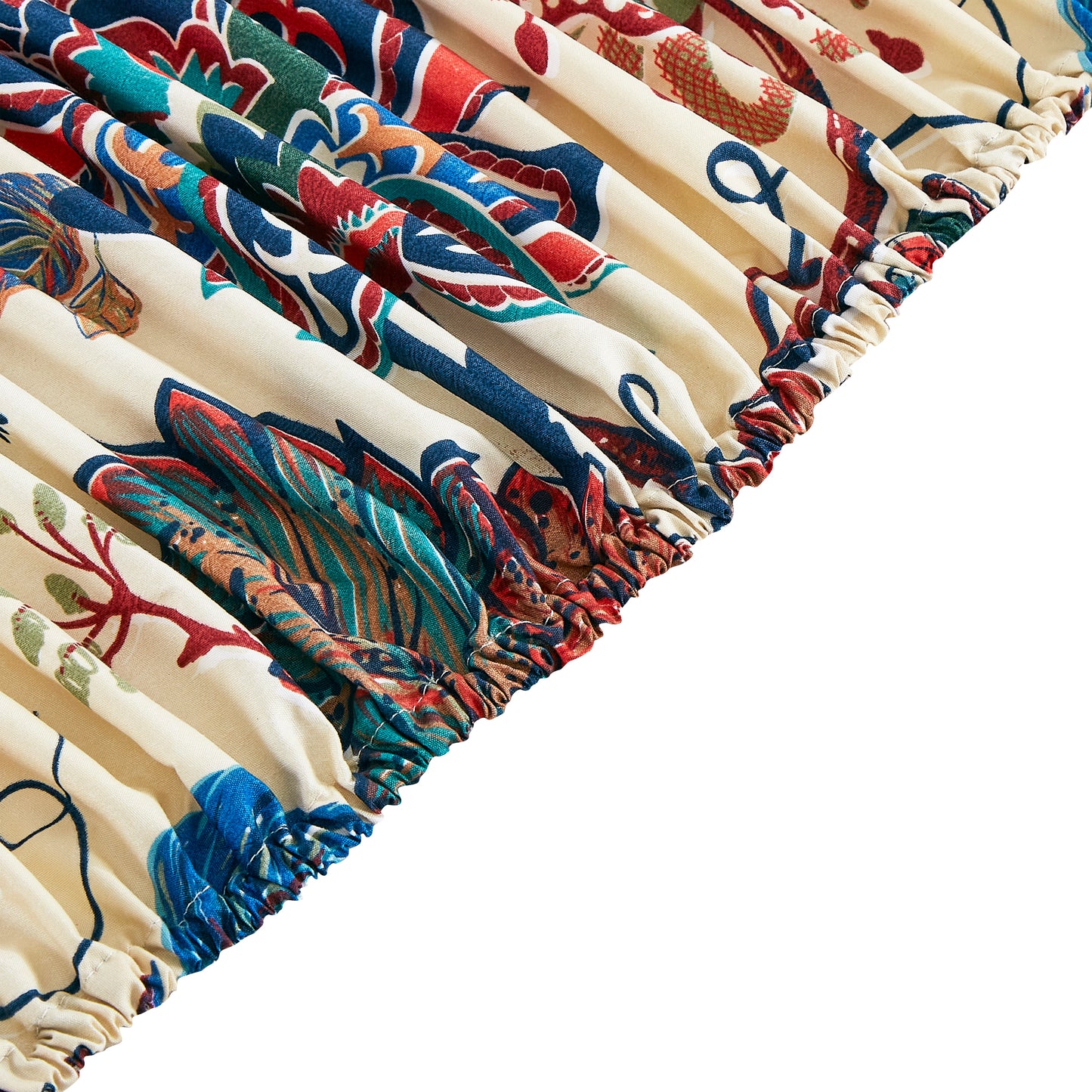 Printed Floral Microfiber Sheet Set with Deep Pocket