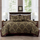 Pierre 7-Piece Medallion Paisley Jacquard Comforter Set