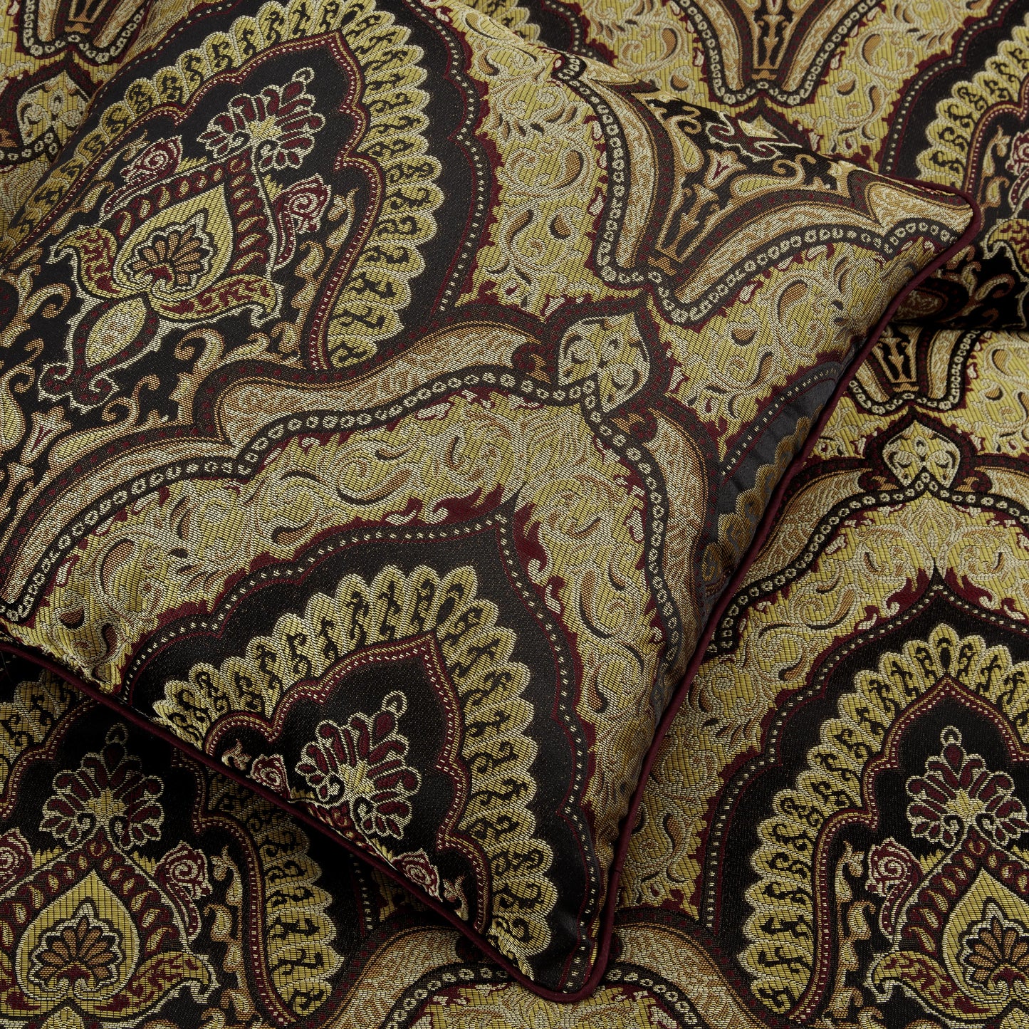 Pierre 7-Piece Medallion Paisley Jacquard Comforter Set