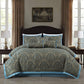 Pierre 7-Piece Medallion Paisley Jacquard Comforter Set