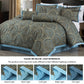 Pierre 7-Piece Medallion Paisley Jacquard Comforter Set