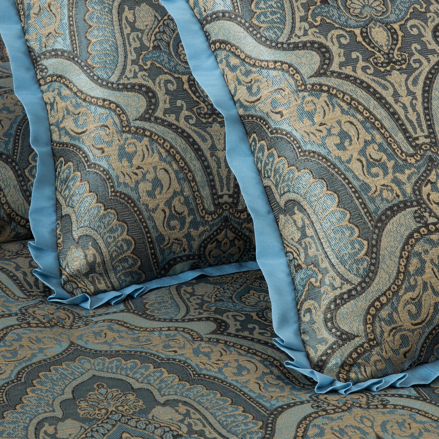 Pierre 7-Piece Medallion Paisley Jacquard Comforter Set