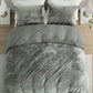 Piers Luxurious Distressed Velvet Duvet Cover Set