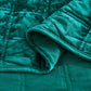 Piers Double Square Stitched Distressed Velvet Quilt Set