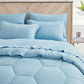 Piper Honeycomb Hexagon Stitch Bed in a Bag Comforter Set