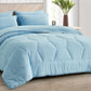 Piper Honeycomb Hexagon Stitch Bed in a Bag Comforter Set