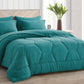 Piper Honeycomb Hexagon Stitch Bed in a Bag Comforter Set