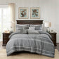 7-Piece Yarn-Dyed Striped Lightweight Jacquard Comforter Set
