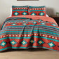 Prescott 3-Piece Southwestern Tribal Multi-color Bedspread Set