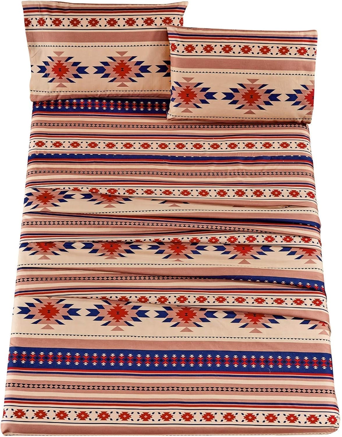 Prescott 4-Piece Southwestern Tribal Multi-Color Sheet Set