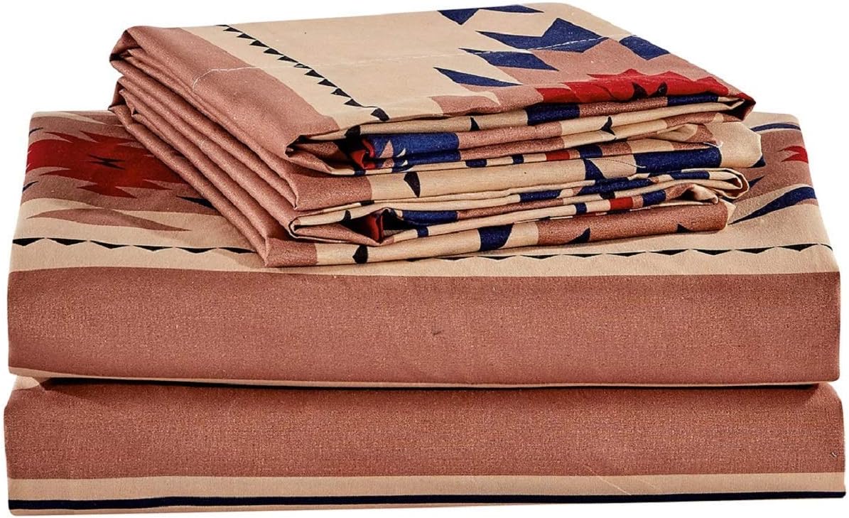 Prescott 4-Piece Southwestern Tribal Multi-Color Sheet Set