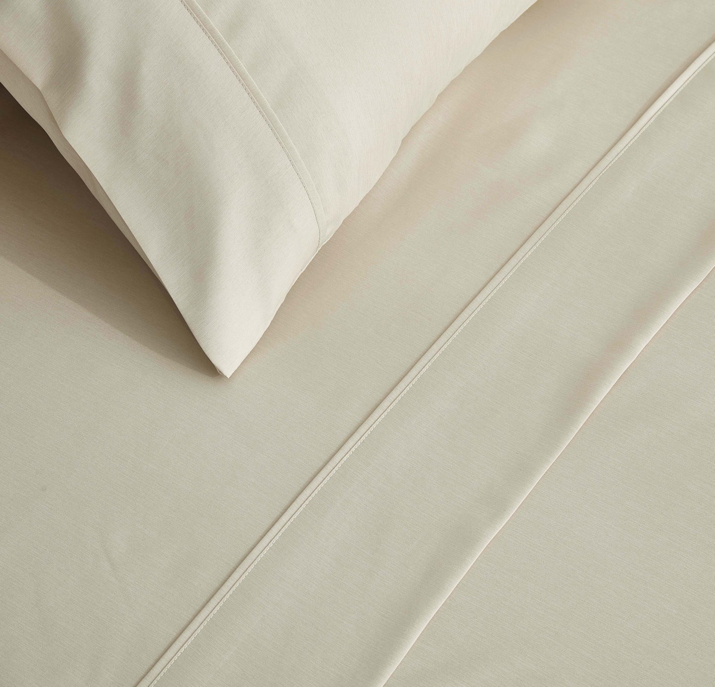 4-Piece Stone Washed Rayon Derived from Bamboo & Polyester Blended Sheet Set