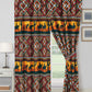 Lodge Inspired Printed Microfiber Window Curtain Set