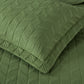 Roswell 3-piece Geometric Diagonal Stripe Stitched Cotton Quilt Set