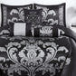 Royale 7-Piece Jacquard Woven Floral Comforter Set