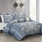 Royale 7-Piece Jacquard Woven Floral Comforter Set