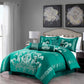 Royale 7-Piece Jacquard Woven Floral Comforter Set