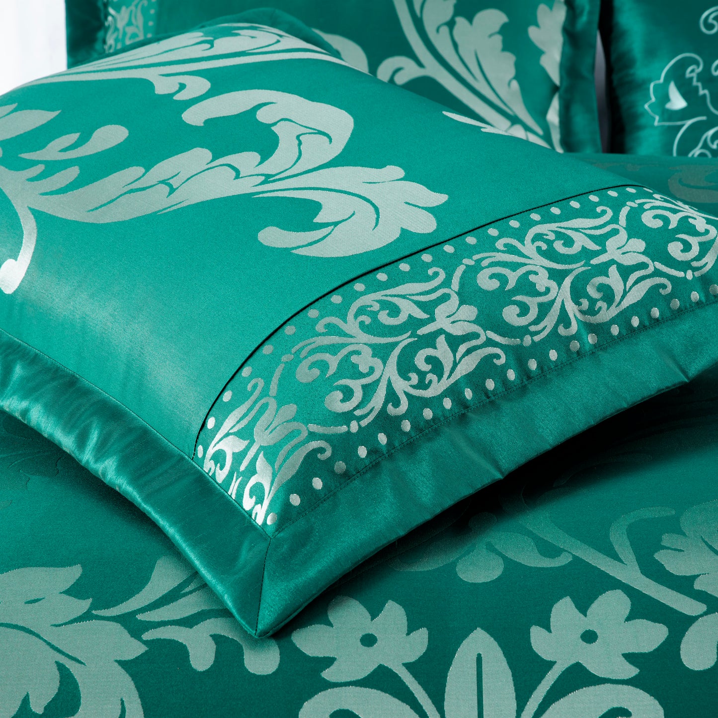 Royale 7-Piece Jacquard Woven Floral Comforter Set