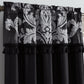 Royale 4-piece Floral Jacquard Window Curtain Set