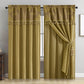 Royale 4-piece Floral Jacquard Window Curtain Set