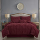 10-Piece Bed in a Bag Pintuck Design Comforter Set - Soft Microfiber Bedding with Sheets, Shams & Decorative Pillow
