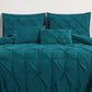 10-Piece Bed in a Bag Pintuck Design Comforter Set - Soft Microfiber Bedding with Sheets, Shams & Decorative Pillow