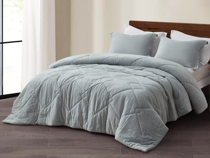 Skye 100% Cotton Gauze Lightweight Summer Thin Comforter Set