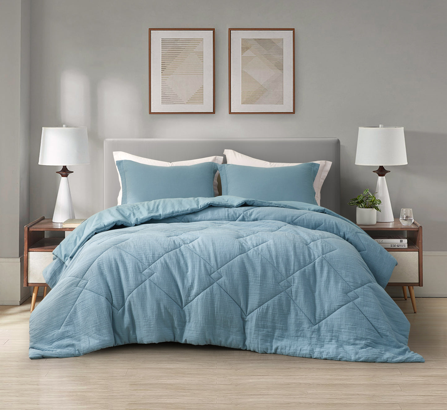 Skye 100% Cotton Gauze Lightweight Summer Thin Comforter Set