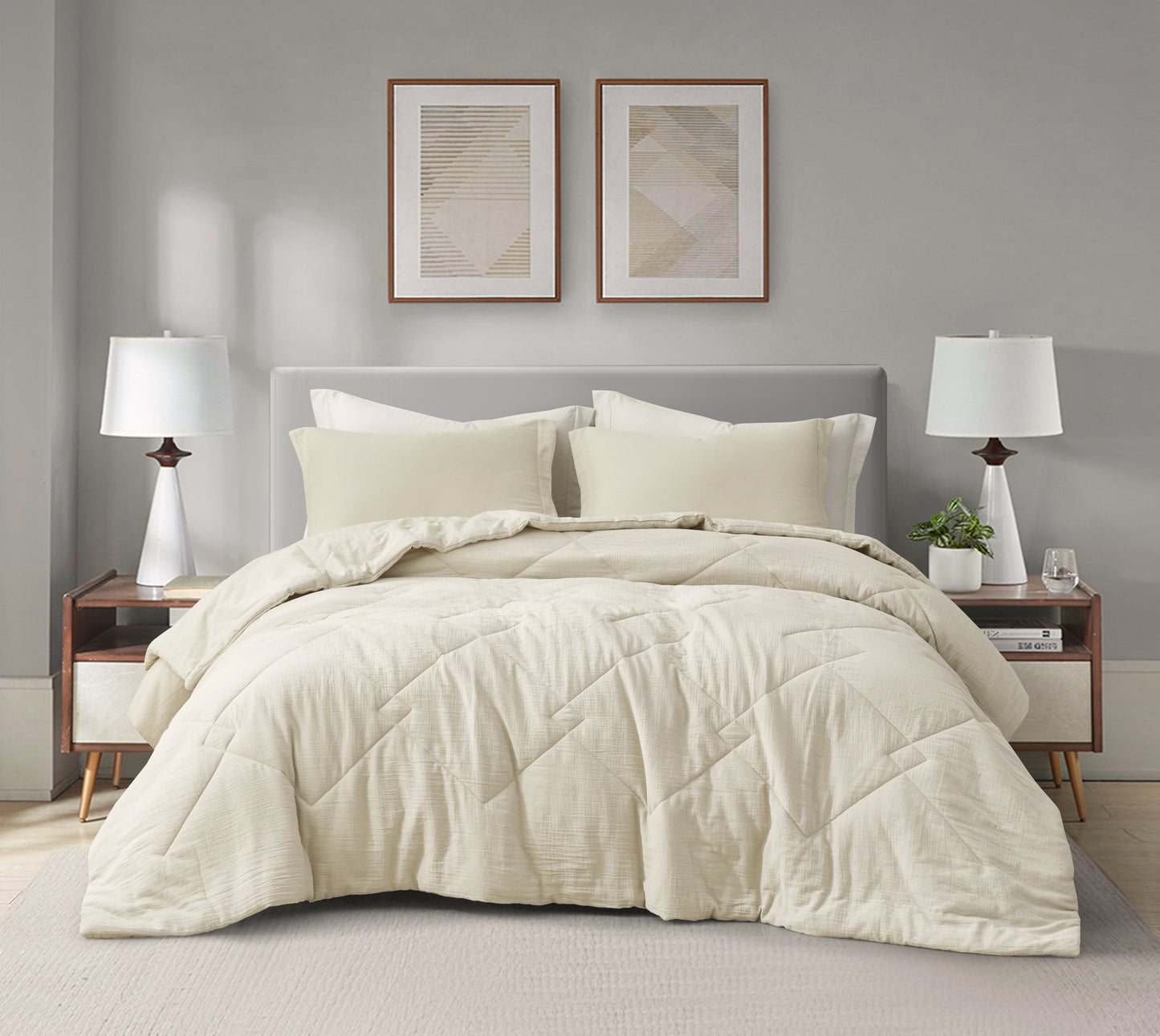 Skye 100% Cotton Gauze Lightweight Summer Thin Comforter Set