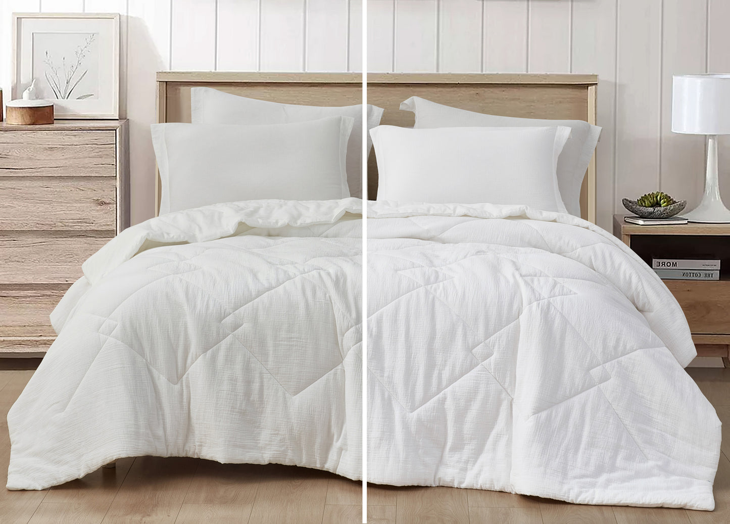 Skye 100% Cotton Gauze Lightweight Summer Thin Comforter Set
