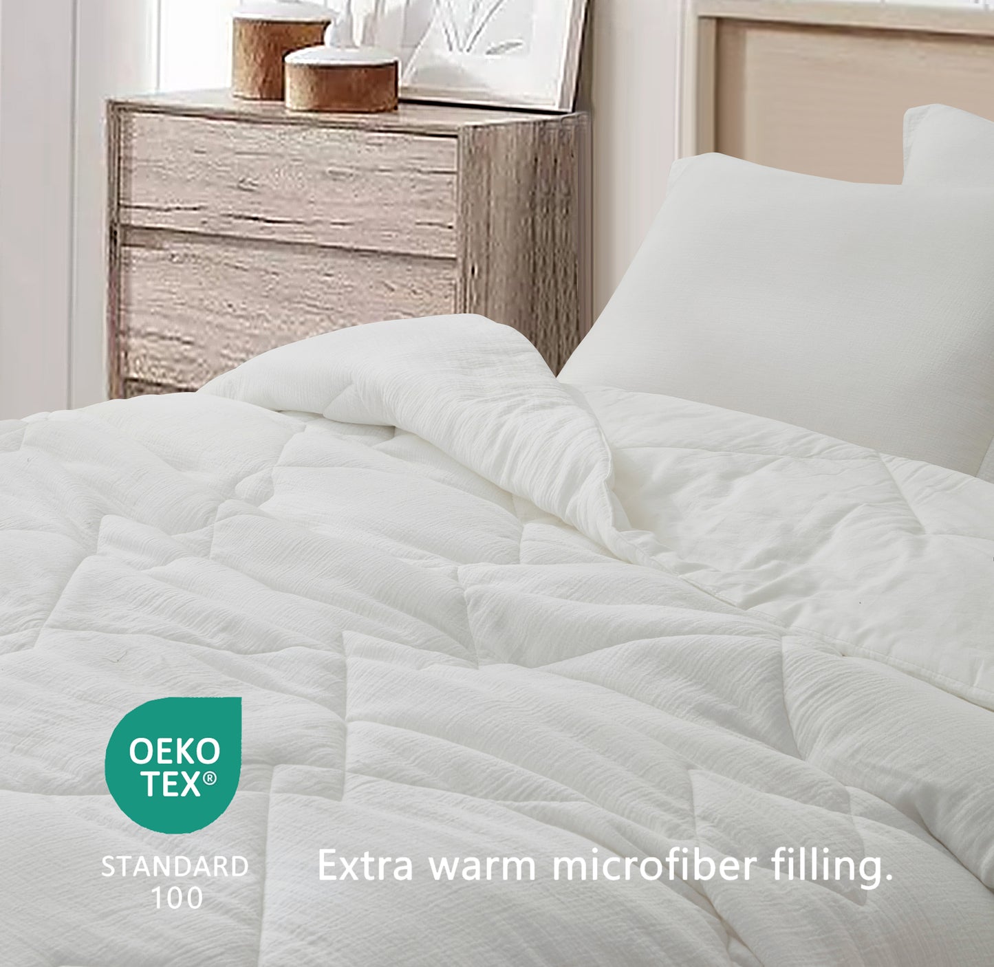 Skye 100% Cotton Gauze Lightweight Summer Thin Comforter Set