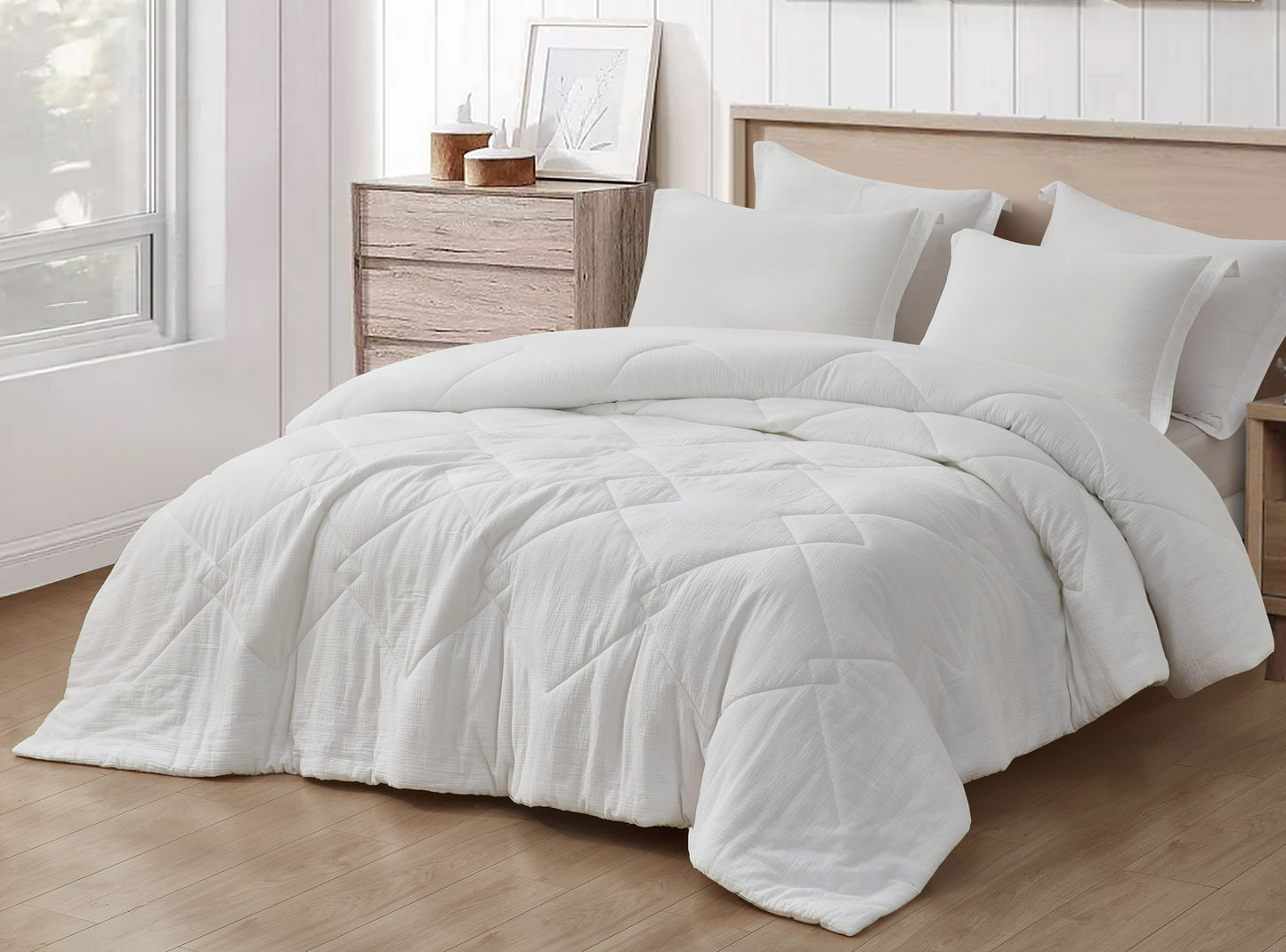 Skye 100% Cotton Gauze Lightweight Summer Thin Comforter Set