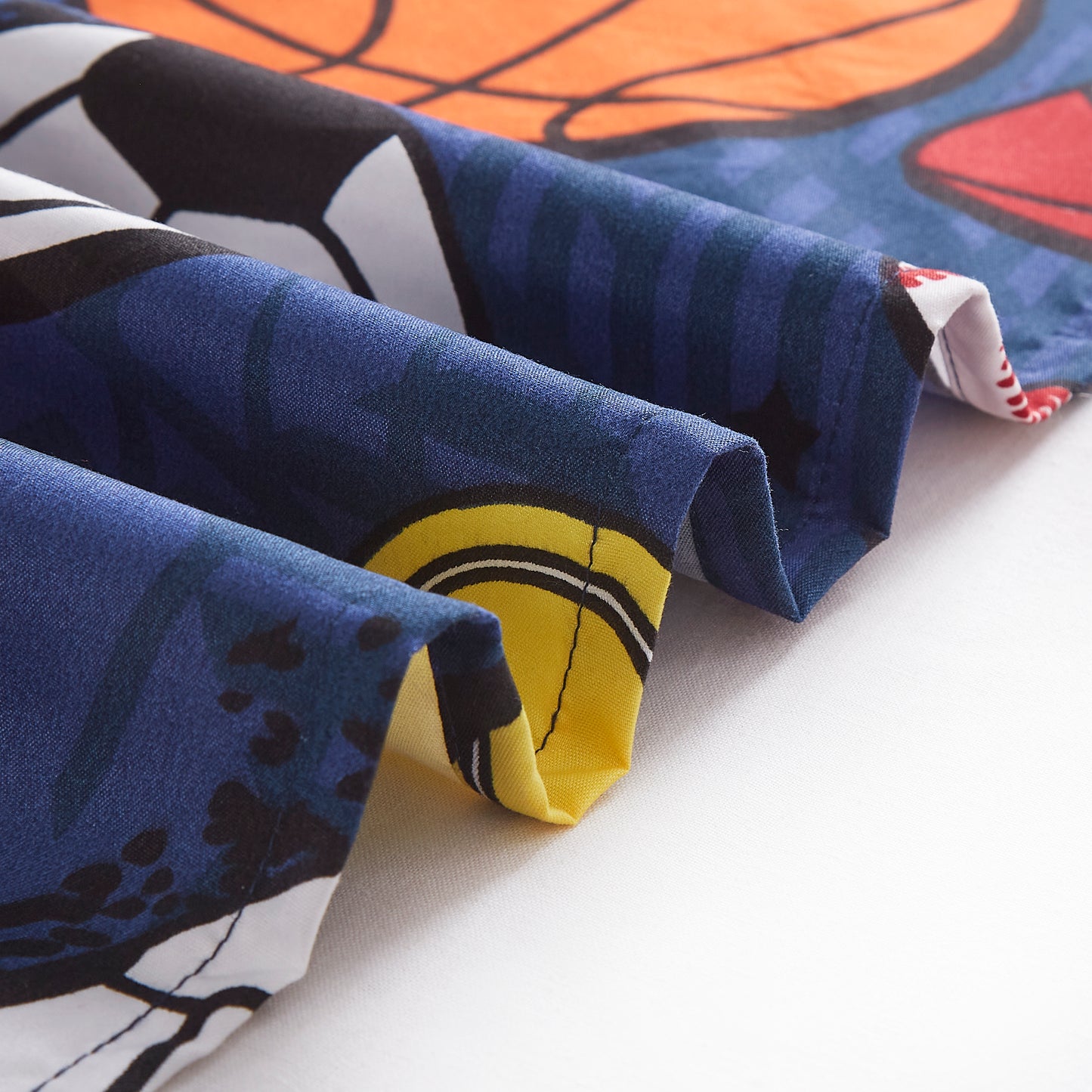 4-Piece Kids/Teens Multi-Color Printed Soft Microfiber Window Curtain Set