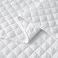 Teo Diamond Stitch Soft Washed Microfiber Quilt Bedspread Set