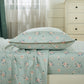 Printed Floral Microfiber Sheet Set with Deep Pocket