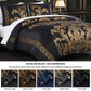 Valor 7-Piece Luxury Jacquard Floral Bed in a Bag Comforter Set