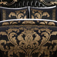 Valor 7-Piece Luxury Jacquard Floral Bed in a Bag Comforter Set