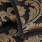 Valor 7-Piece Luxury Jacquard Floral Bed in a Bag Comforter Set