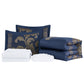 Valor 7-Piece Luxury Jacquard Floral Bed in a Bag Comforter Set