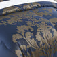 Valor 7-Piece Luxury Jacquard Floral Bed in a Bag Comforter Set