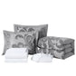 Valor 7-Piece Luxury Jacquard Floral Bed in a Bag Comforter Set