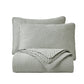 Weaver 3-Piece Zig Zag Microfiber Reversible Coverlet All Season Crinkle Textured Quilt Set