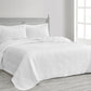 Weaver 3-Piece Zig Zag Microfiber Reversible Coverlet All Season Crinkle Textured Quilt Set