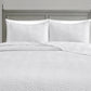 Weaver 3-Piece Zig Zag Microfiber Reversible Coverlet All Season Crinkle Textured Quilt Set
