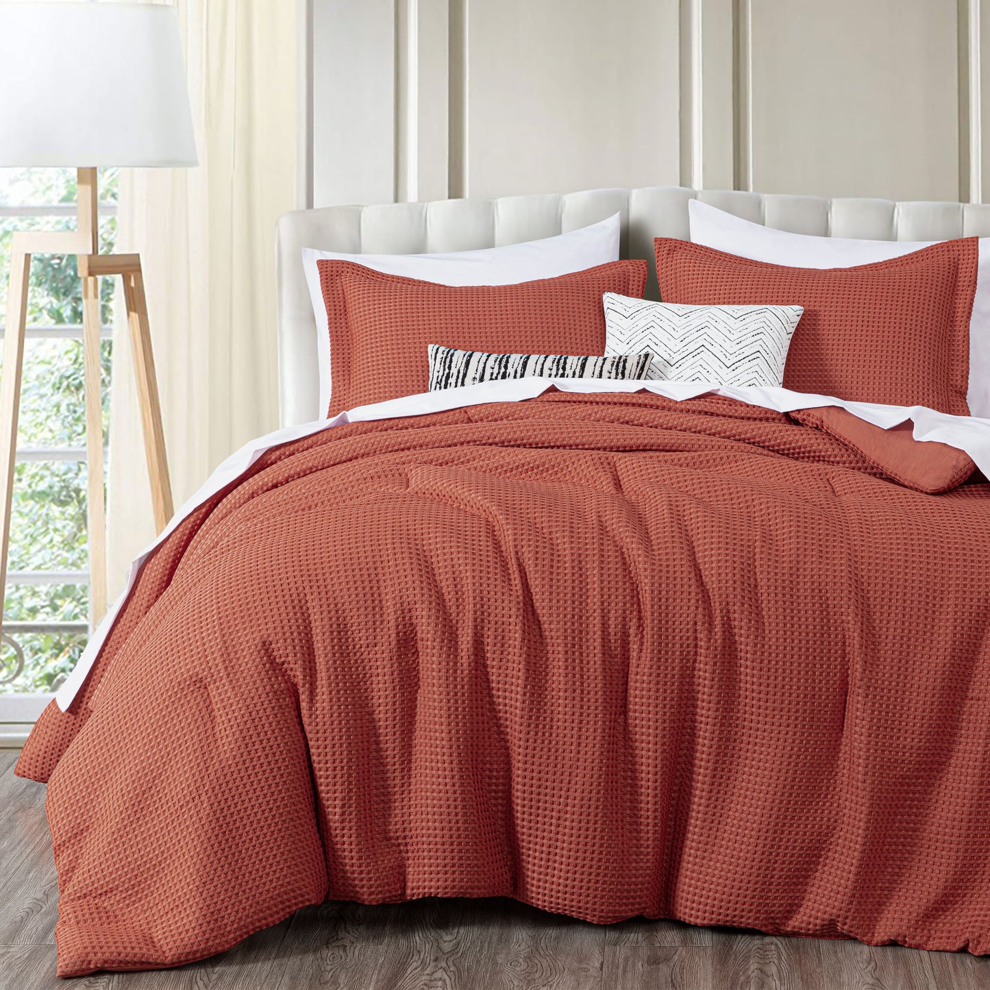 Wilmer 3-Piece Waffle Weave Comforter Set