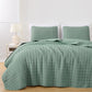 Wilmer 3-Piece Waffle Weave Textured Quilt Set