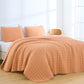 Wilmer 3-Piece Waffle Weave Textured Quilt Set