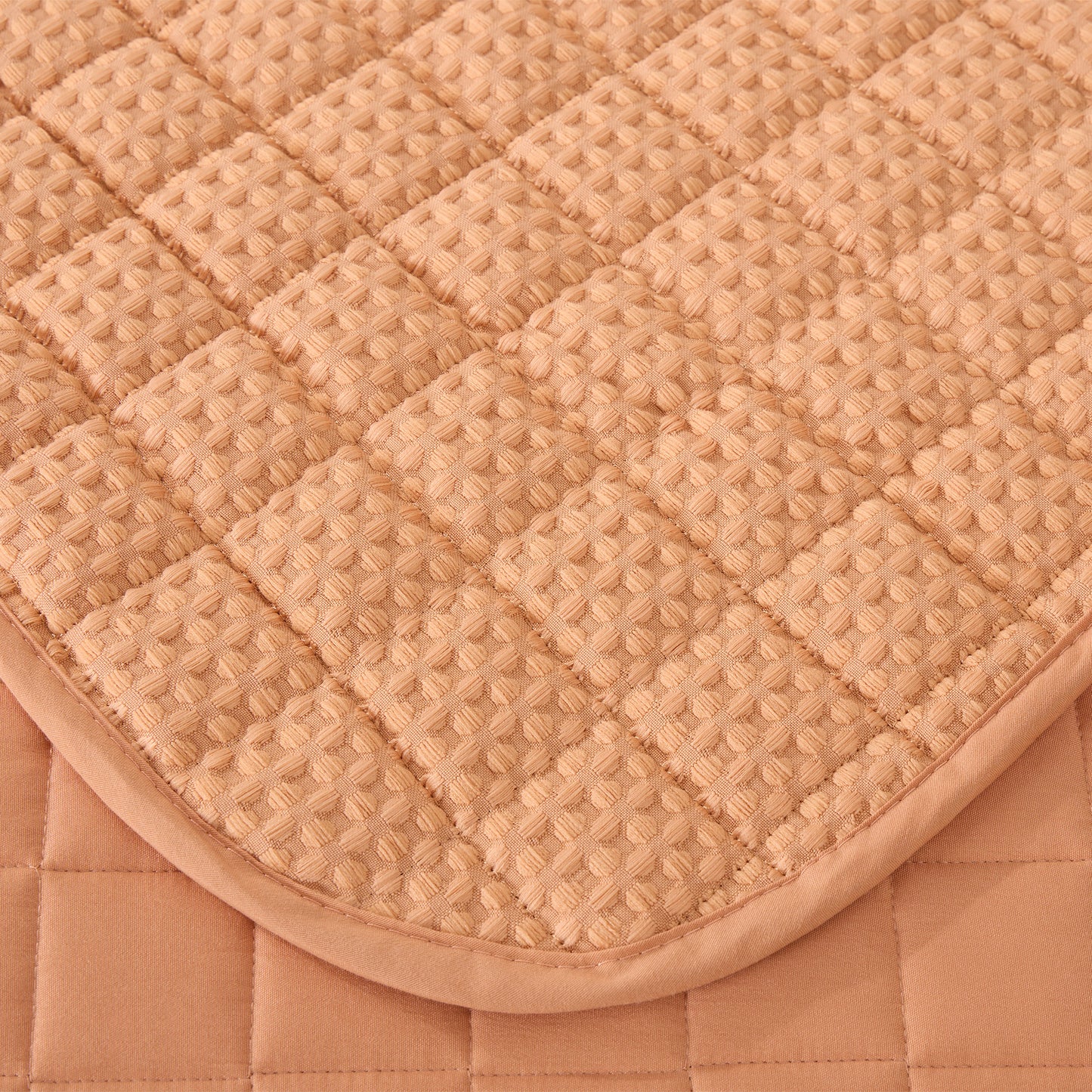 Wilmer 3-Piece Waffle Weave Textured Quilt Set