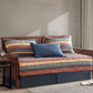 Avery Multi-Color Striped Cotton Quilt Set