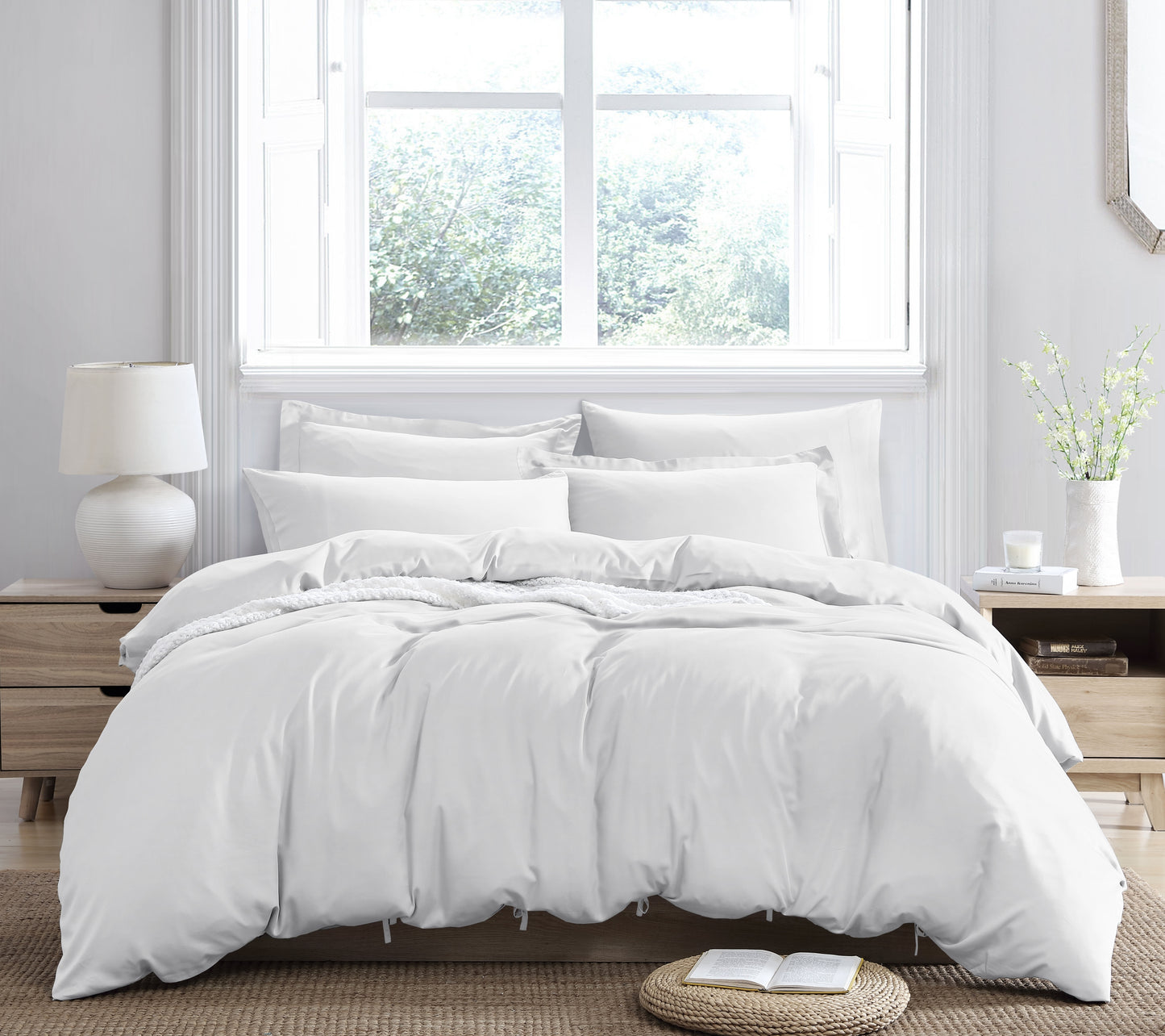 Silky Soft 100% Bamboo Viscose Bed Sheet Set & Pillowcase